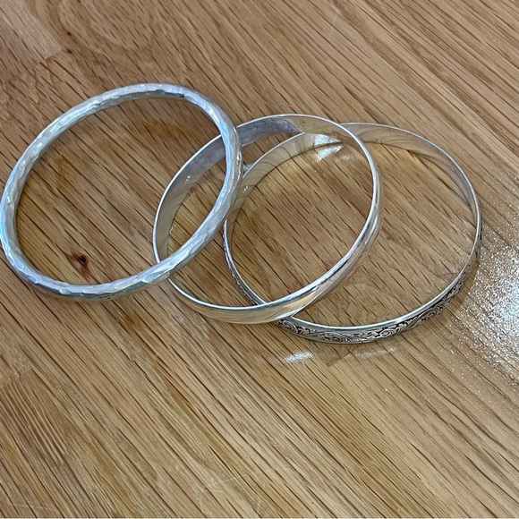 Source Unknown Jewelry - Real silver bangles